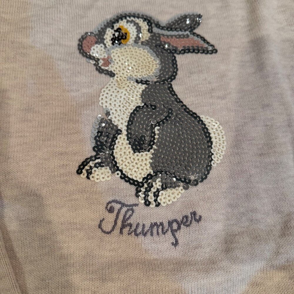 DISNEY GAP BAMBI THUMBER TUNIC SWEATER GIRLS LARGE 12/14 - Picture 2 of 8